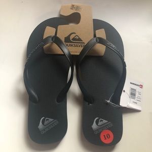 Quiksilver Men’s Flip Flops Sz 10 Java Acid Spray